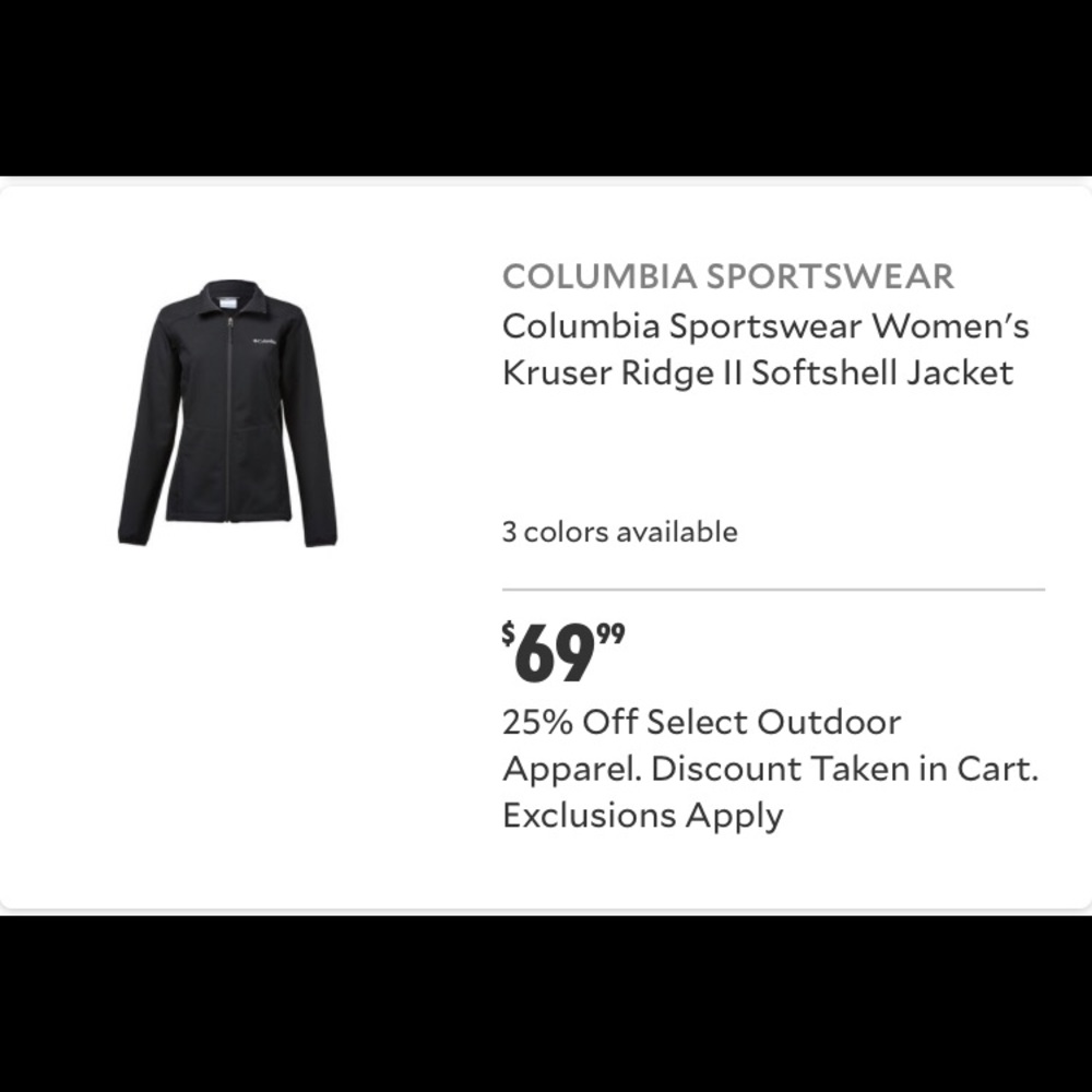 Columbia waterproof full zip jacket